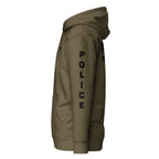 Special Agent — Duty Wear Premium Hoodie (Full Sleeve Identifier) — Military Green — Left-side view