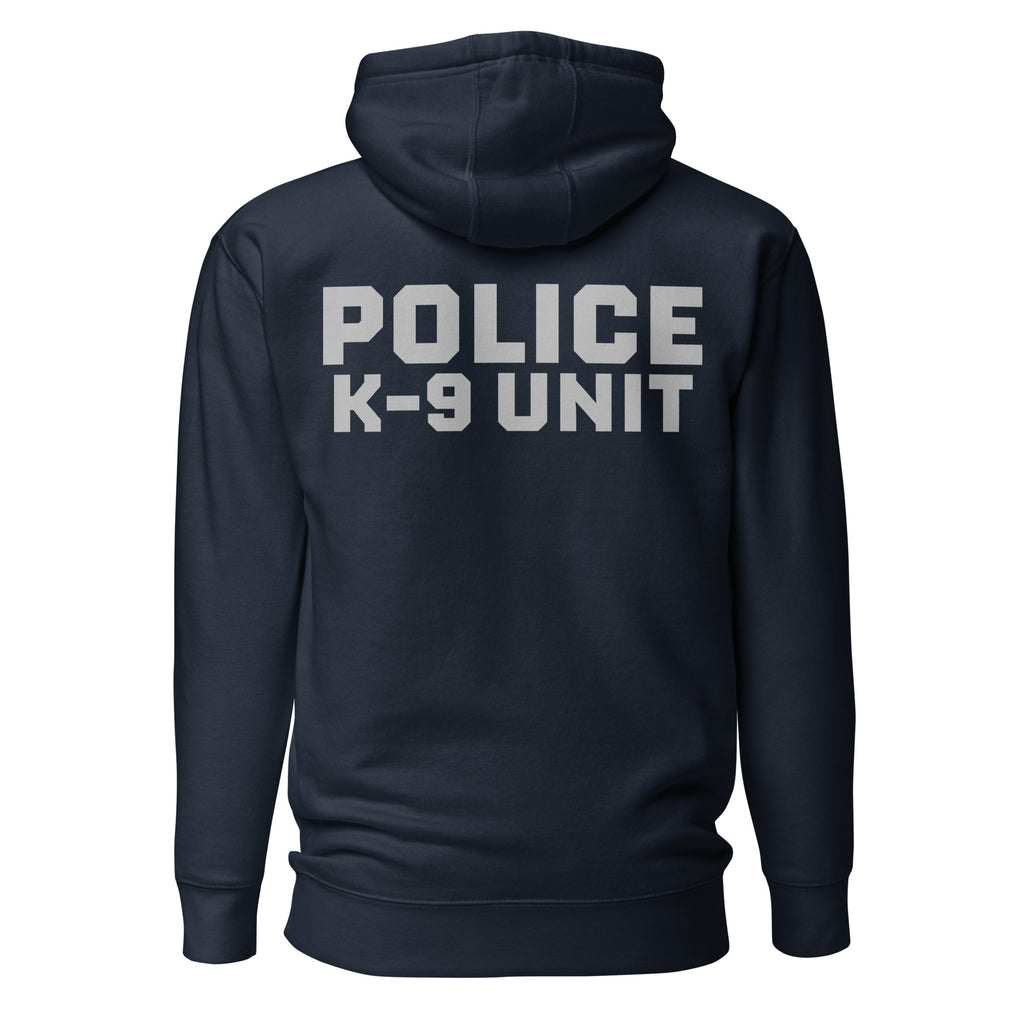 Police K-9 Unit - Premium Duty Wear / RAID Hoodie in Navy Blazer - back view