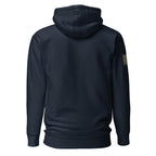 Watch Your Six Flag — Standard Issue Hoodie — Navy Blazer, back view