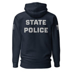 State Police — Duty Wear Premium Hoodie (Flag & Sleeve Identifier) — Navy Blazer — Back view
