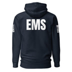 EMS — Duty Wear Premium Hoodie (Flag & Sleeve Identifier) — Navy Blazer — Back view