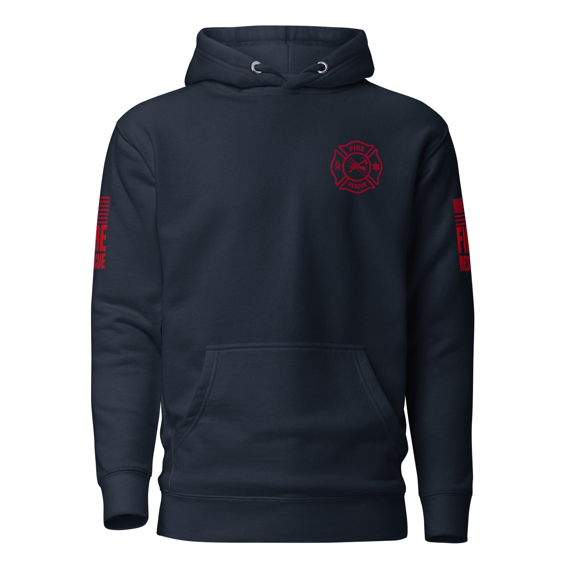 Fire Rescue — Duty Wear Premium Hoodie, in Navy Blazer, front view
