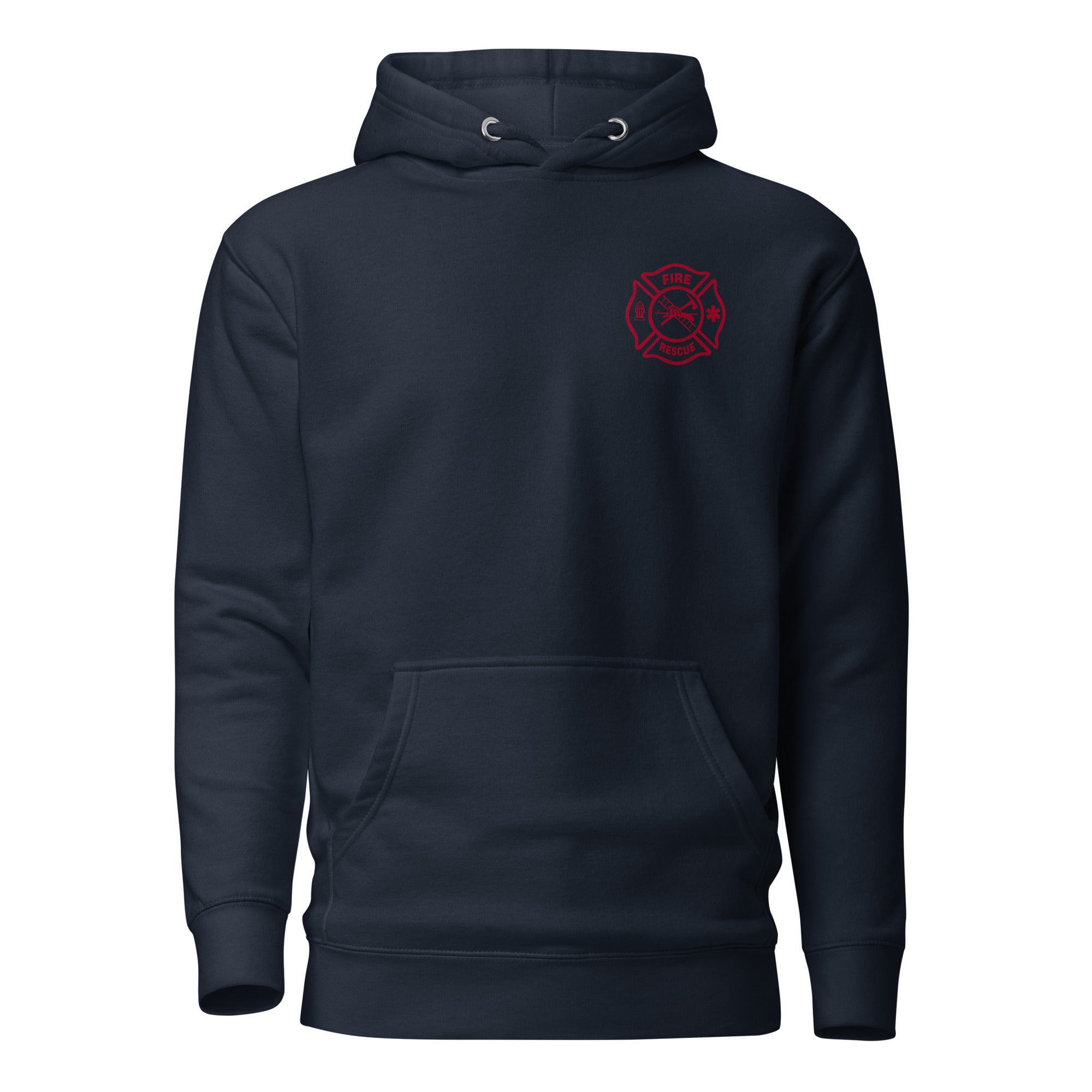 Fire Rescue — Duty Wear Premium Hoodie, in Navy Blazer, front view