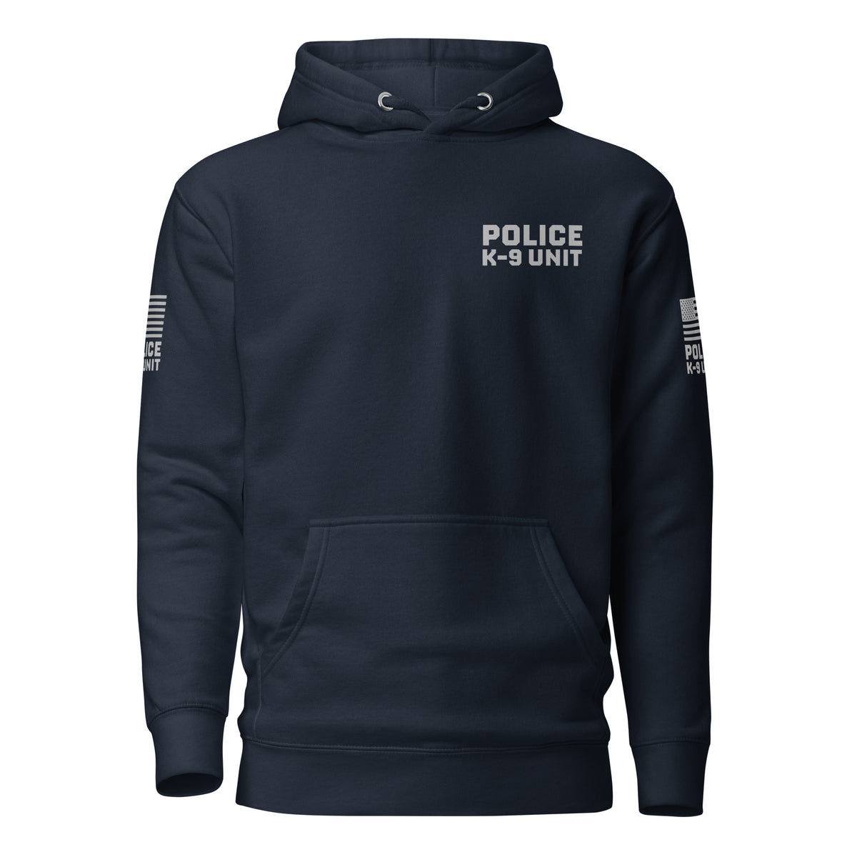 Police K-9 Unit — Duty Wear Premium Hoodie, in Navy Blazer, front view
