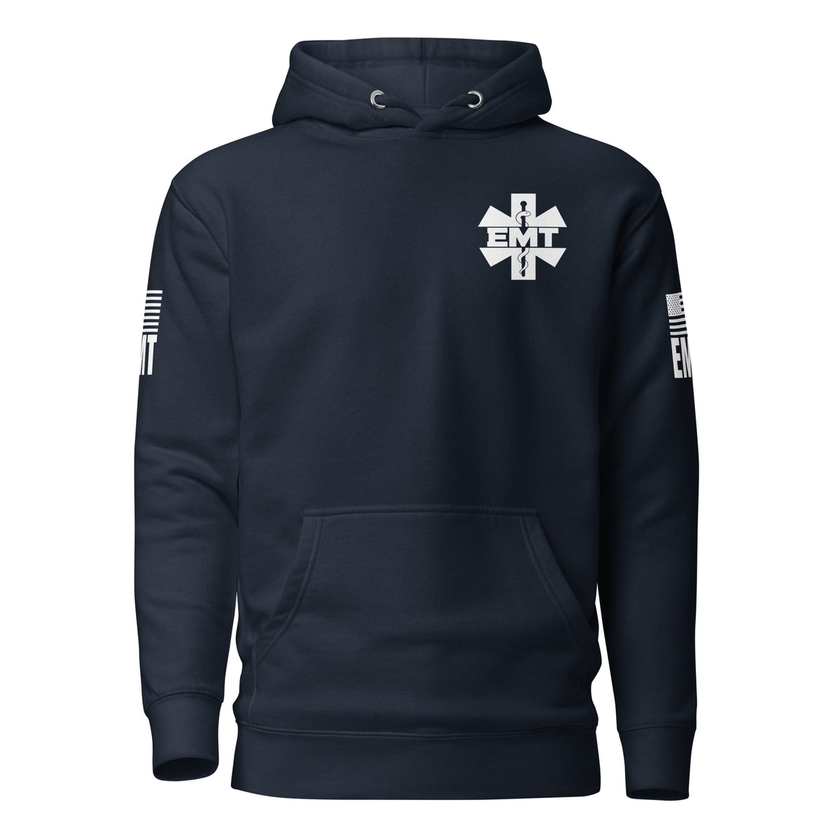 EMT — Duty Wear Premium Hoodie in Navy Blazer, front view