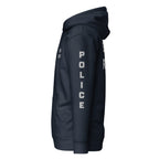 State Police — Duty Wear Premium Hoodie (Full Sleeve Identifier) — Navy Blazer — Left-side view