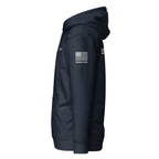 Corrections — Duty Wear Premium Hoodie (Flag & Sleeve Identifier) — Navy Blazer — Left-side view