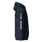 Fire Rescue — Duty Wear Premium Hoodie (Full Sleeve Identifier) — Navy Blazer — Right-side view