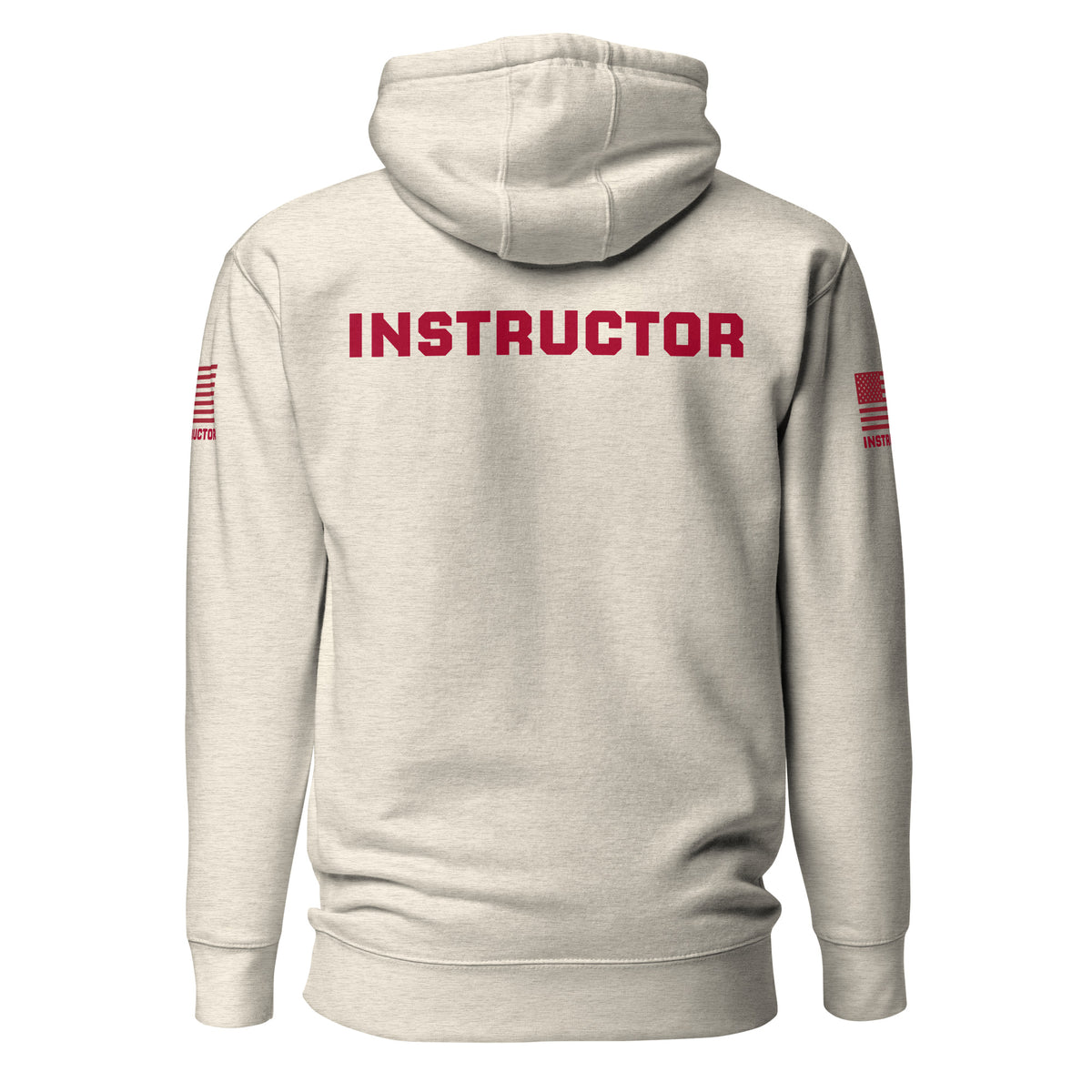 Instructor — Training Day Hoodie — Oatmeal Heather, back view