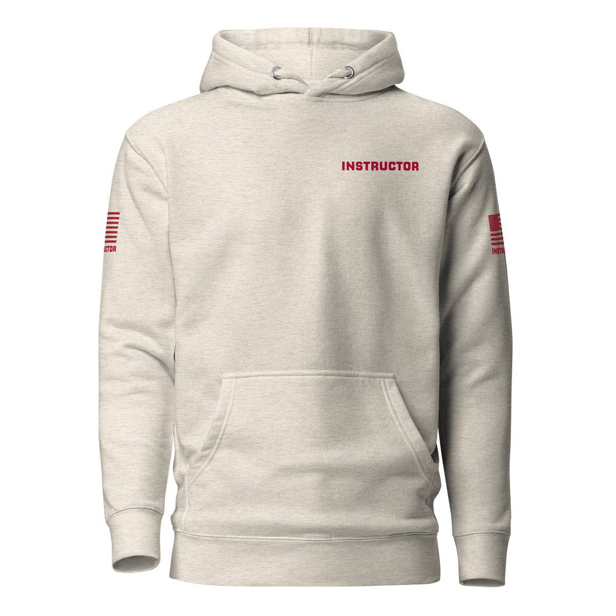 Instructor — Training Day Hoodie — Oatmeal Heather, front view