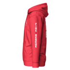 Fire Rescue — Duty Wear Premium Hoodie (Full Sleeve Identifier) — Team Red — Left-side view