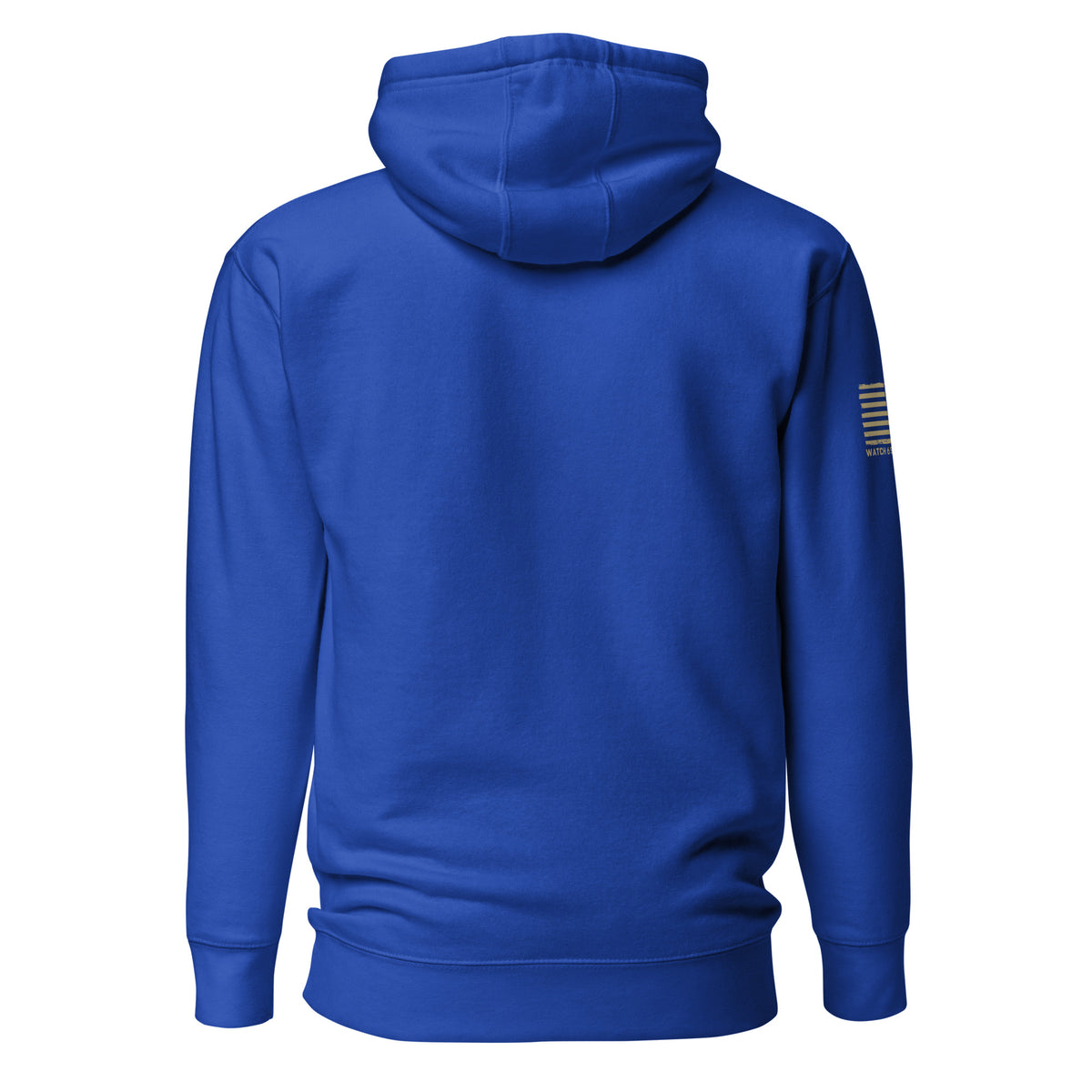 Watch Your Six Flag — Standard Issue Hoodie — Team Royal, back view