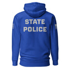 State Police — Duty Wear Premium Hoodie (Flag & Sleeve Identifier) — Team Royal — Back view