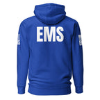 EMS — Duty Wear Premium Hoodie (Flag & Sleeve Identifier) — Team Royal — Back view