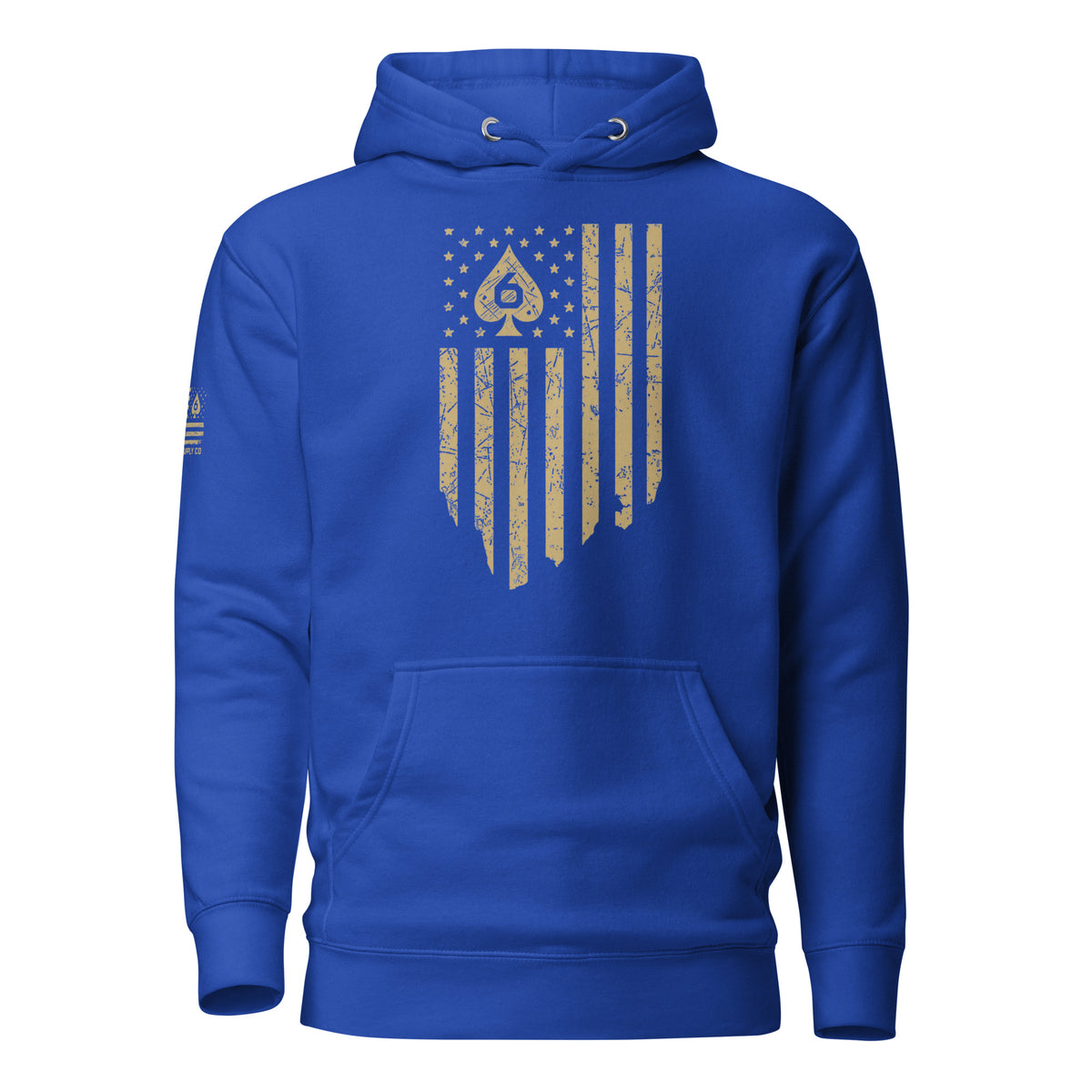 Watch Your Six Flag — Standard Issue Hoodie — Team Royal, front view