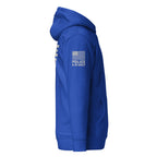 Police K-9 Unit - Premium Duty Wear / RAID Hoodie (Flag & Sleeve Identifiers) in Team Royal - right-side view