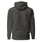 Watch Your Six Flag — Standard Issue Hoodie — Vintage Black, back view
