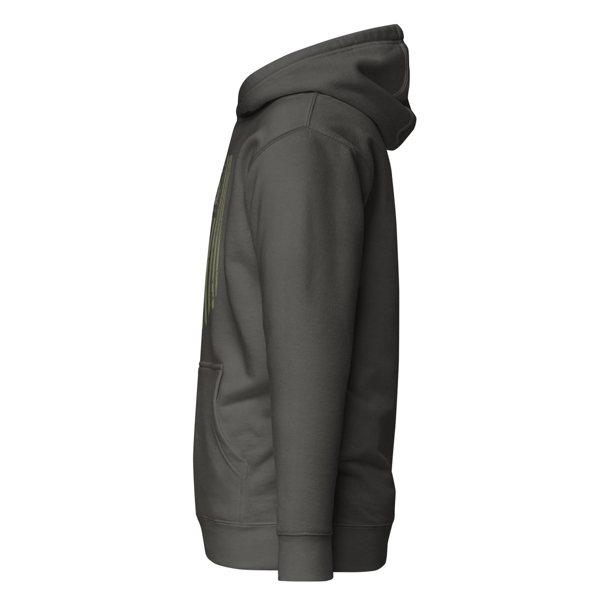 Watch Your Six — Standard Issue Hoodie — Vintage Black, left-side view
