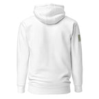 Watch Your Six — Standard Issue Hoodie — White, back view