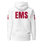 EMS — Duty Wear Premium Hoodie (Flag & Sleeve Identifier) — White — Back view
