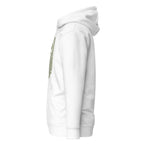 Watch Your Six — Standard Issue Hoodie — White, left-side view