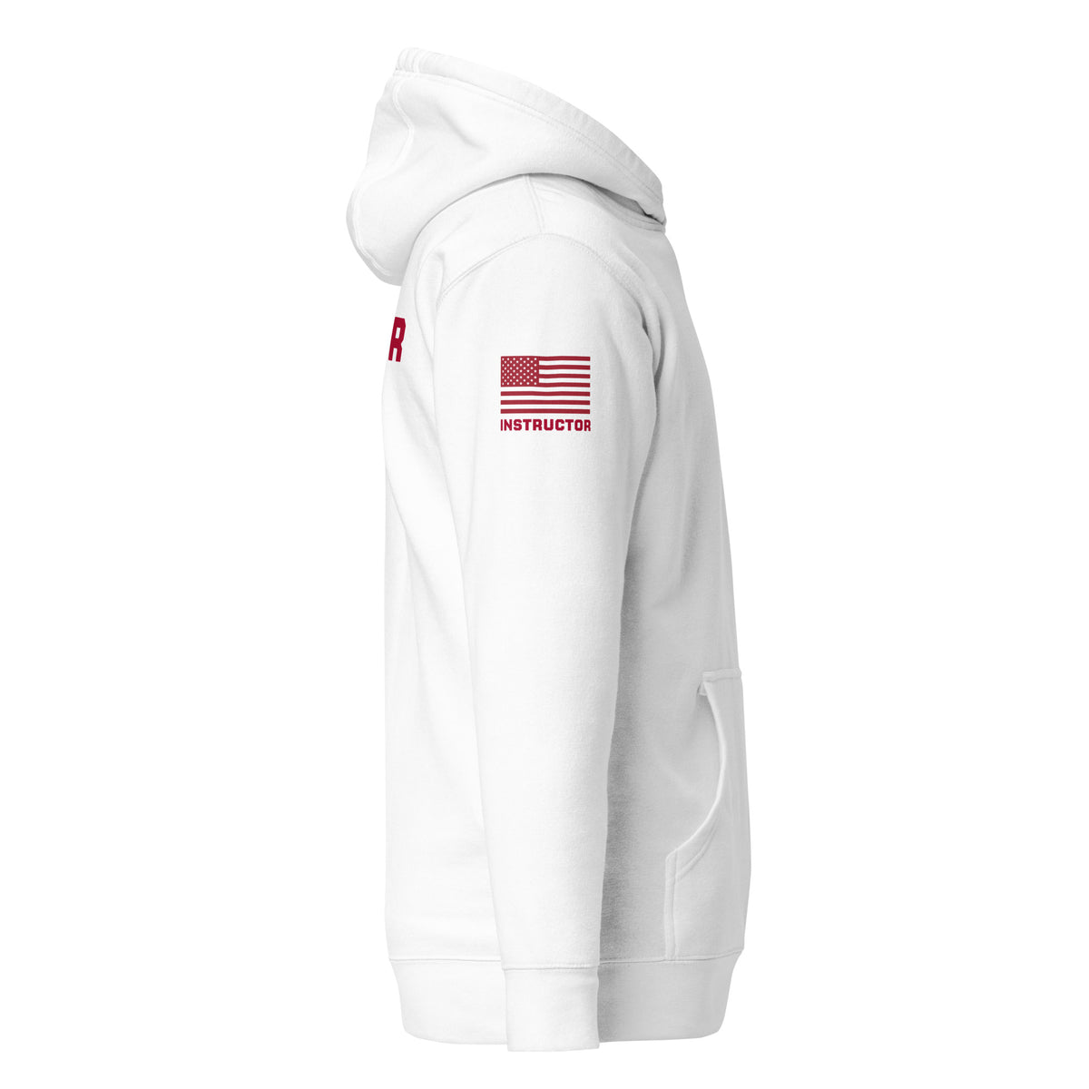 Instructor — Training Day Hoodie — White, right-side view