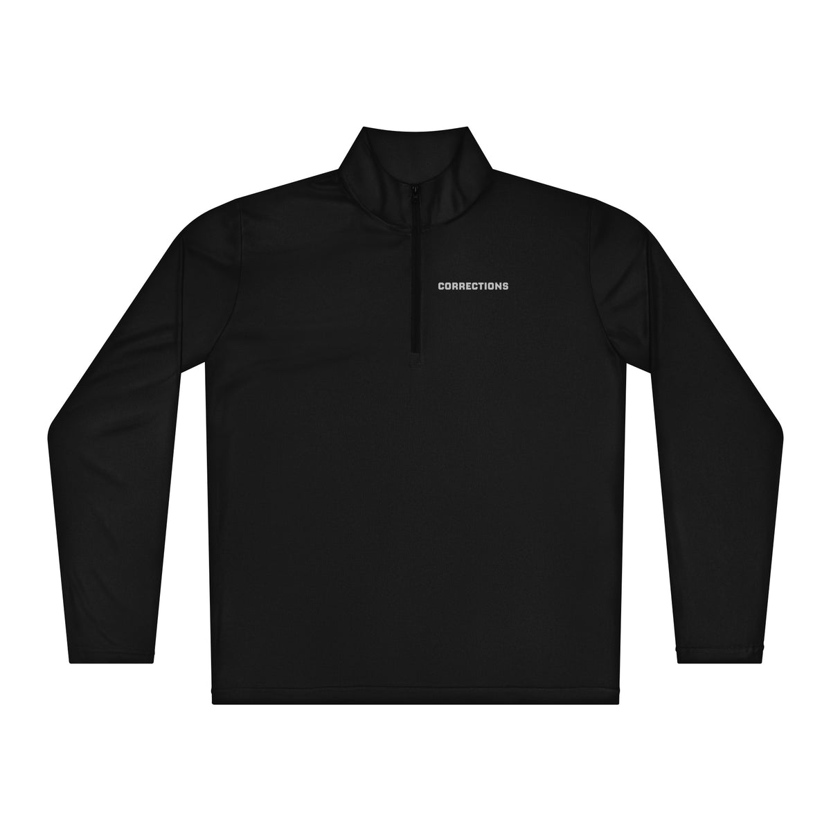 Corrections — Duty Wear Performance Quarter-Zip — Black — Front view