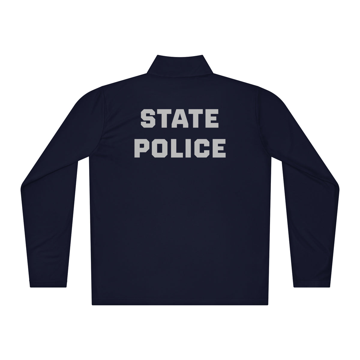 State Police — Duty Wear Performance Quarter-Zip — True Navy — Back view