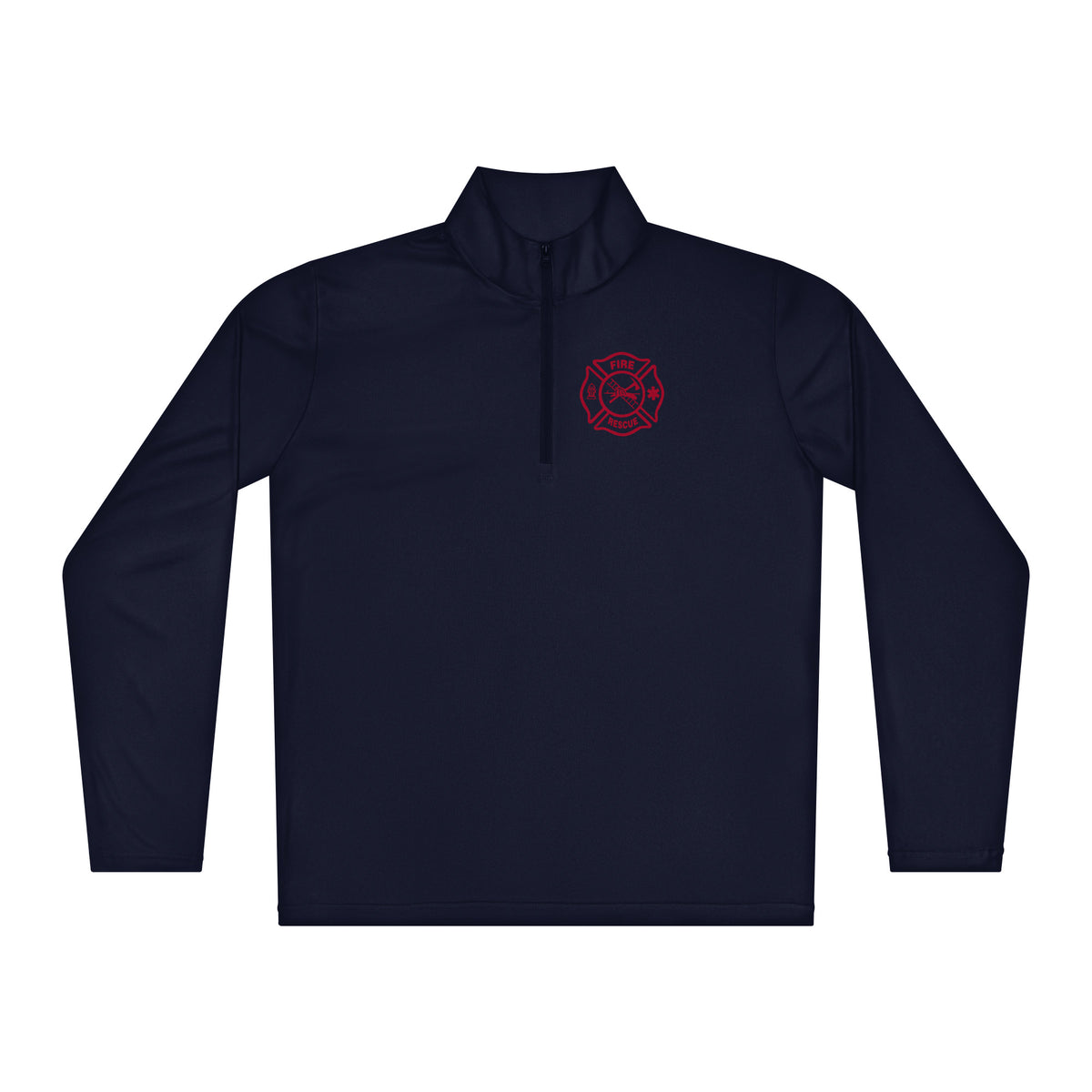 Fire Rescue — Duty Wear Performance Quarter-Zip, in True Navy, front view
