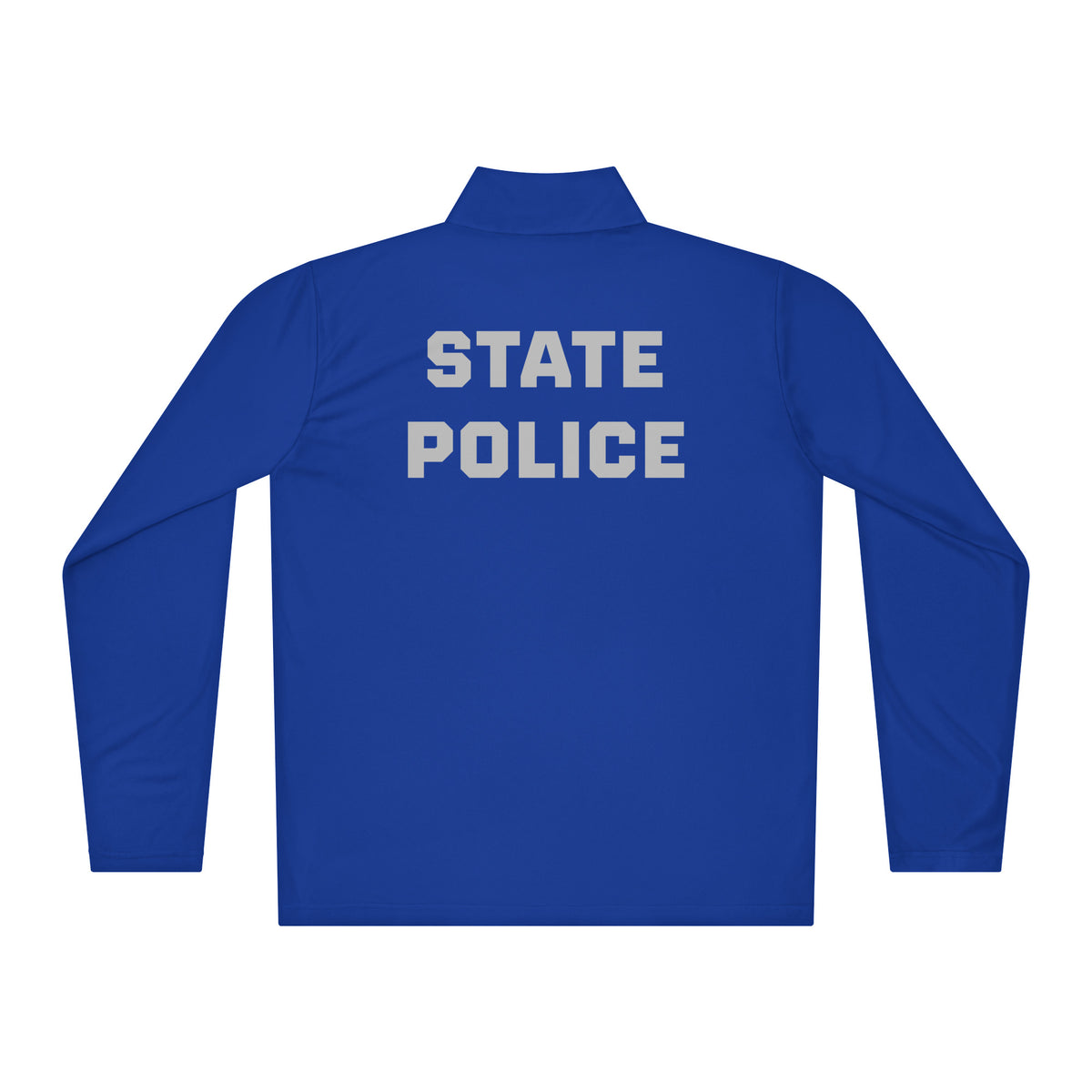 State Police — Duty Wear Performance Quarter-Zip — True Royal — Back view