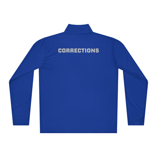 Corrections — Duty Wear Performance Quarter-Zip — True Royal — Back view