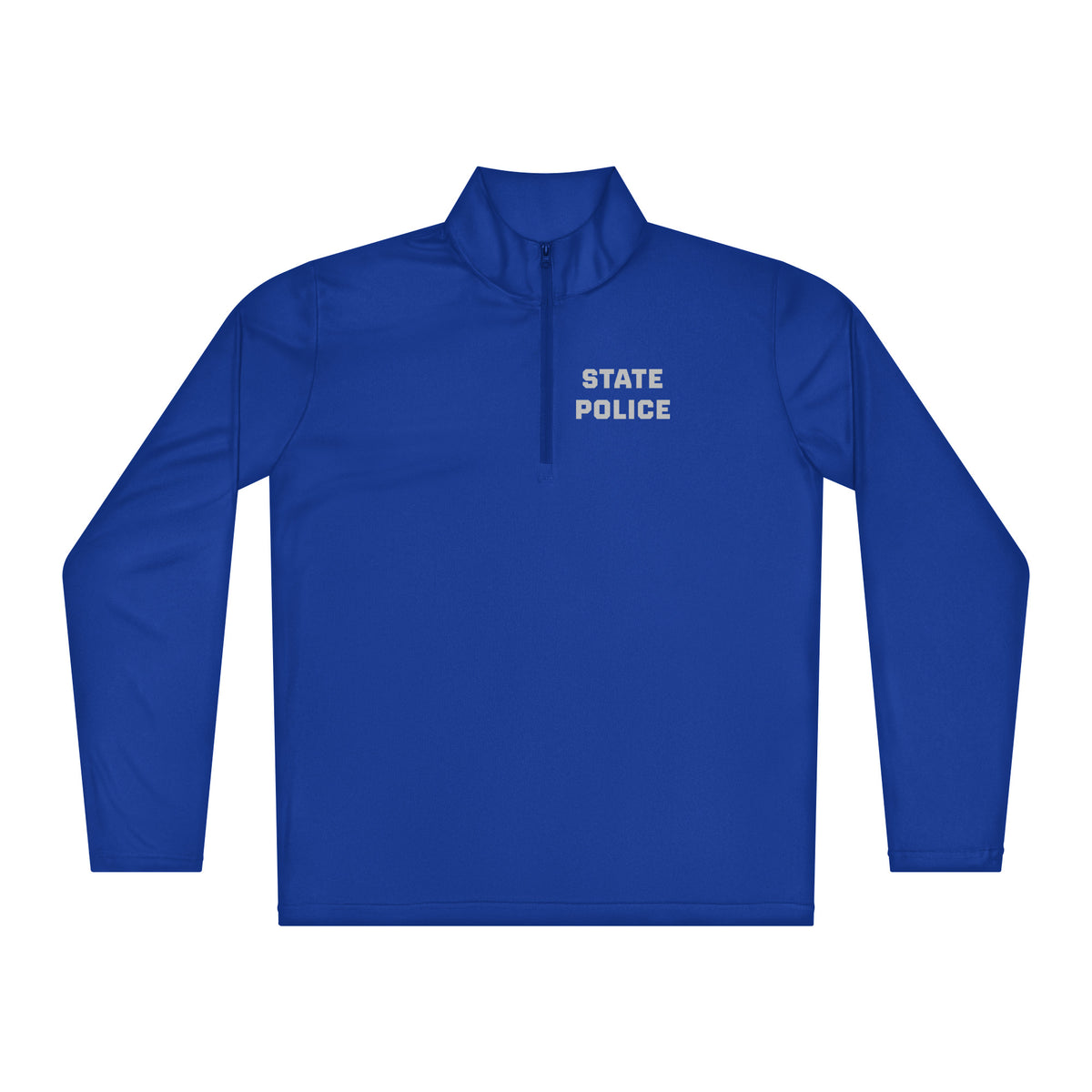 State Police — Duty Wear Performance Quarter-Zip — True Royal — Front view